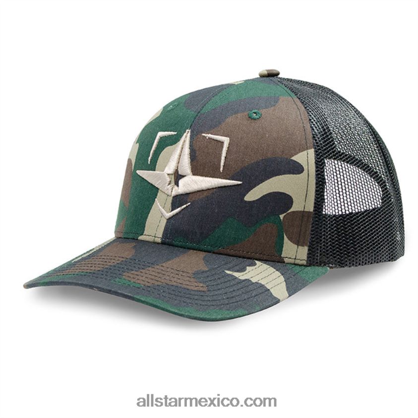 0JNRVJ728All Starsnapback - logo de la placa - camuflaje