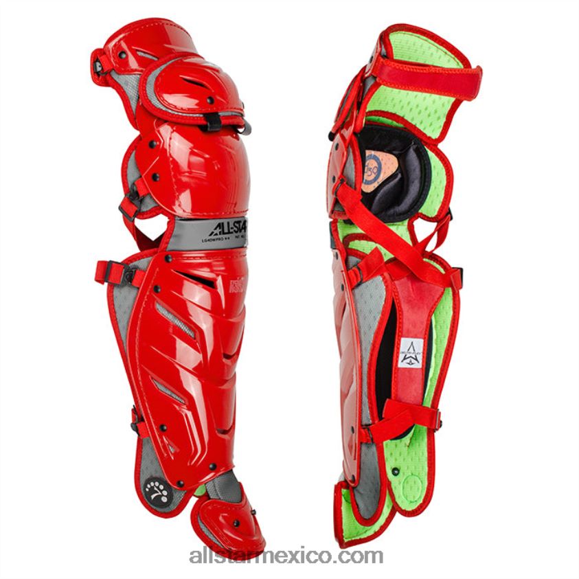 0JNRVJ337 escarlata All Starprotectores de piernas profesionales para adultos s7 axis
