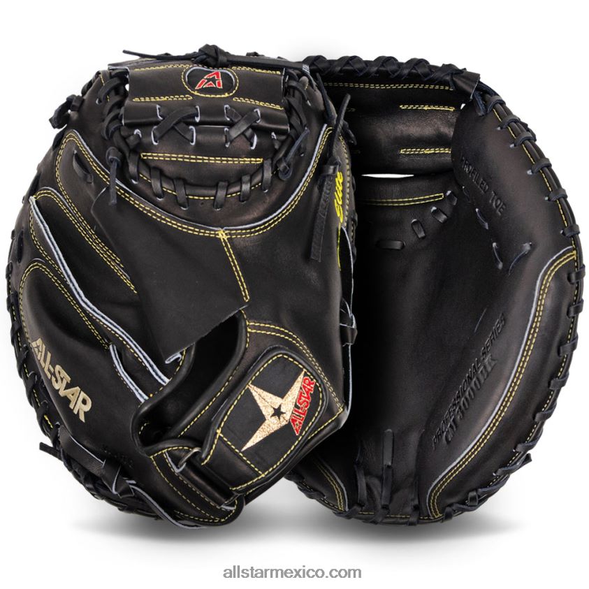 0JNRVJ471All Starguante de receptor pro-elite negro sólido