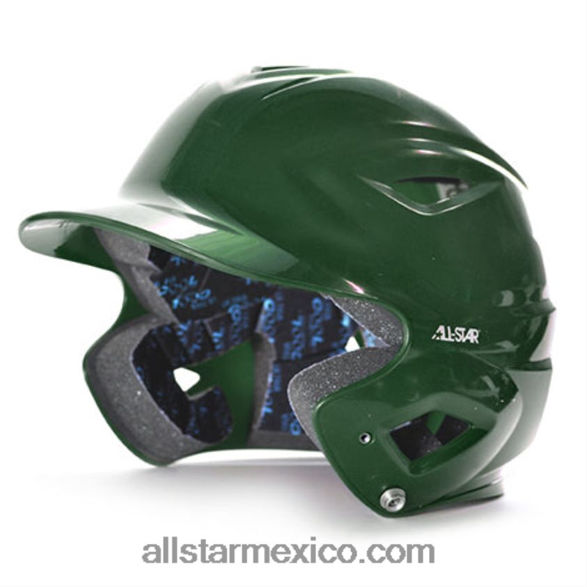 0JNRVJ86 verde oscuro All Starcasco de bateo de brillo sólido para adultos s7