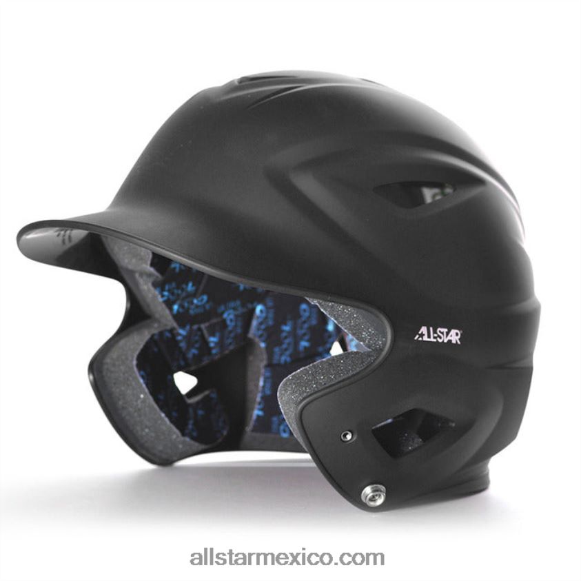 0JNRVJ8 negro All Starcasco de bateo mate sólido adulto s7