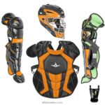 0JNRVJ142 negro/naranja All Starkit de captura para adultos de dos tonos s7 axis // cumple con nocsae
