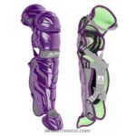 0JNRVJ357 púrpura All Stars7 axis edades 12-16 pro protectores de pierna (14.5")