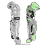 0JNRVJ369 plata All Stars7 axis edades 9-12 pro protectores de pierna (13.5")
